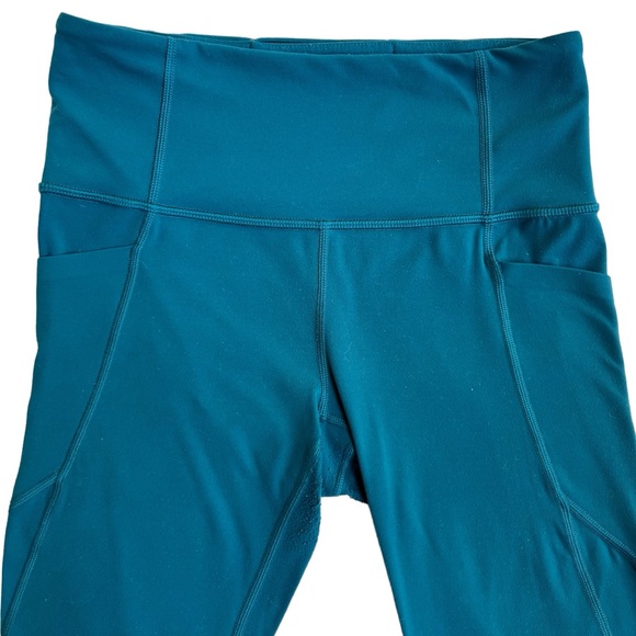 Teal Athleta Salutation High Rise Capri Legging, Size Small, - Picture 3 of 8